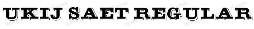 UKIJ Saet Regular字体转换